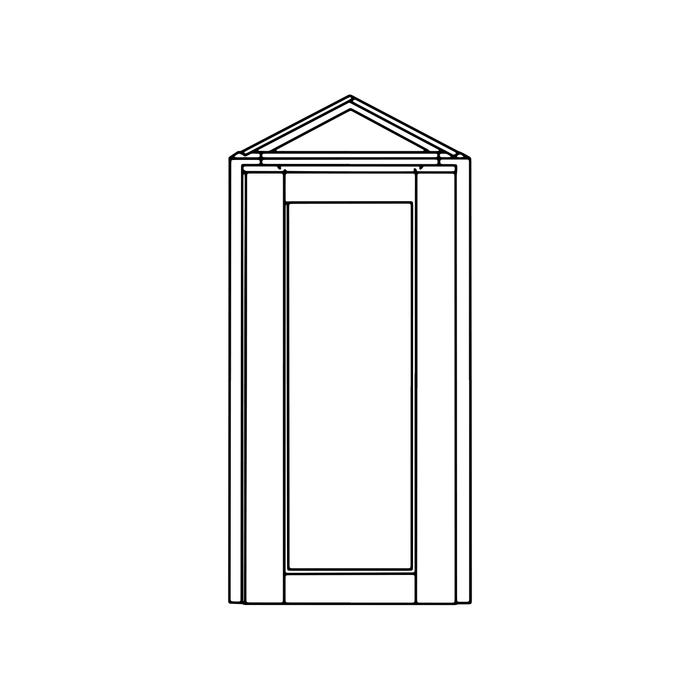 Angle Wall Cabinet (Shaker Candlelight)
