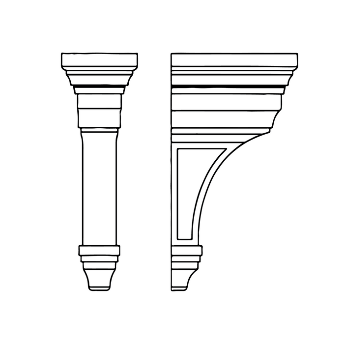 Shaker Corbels