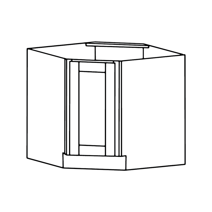 Corner Sink Base Cabinet (Shaker Candlelight)