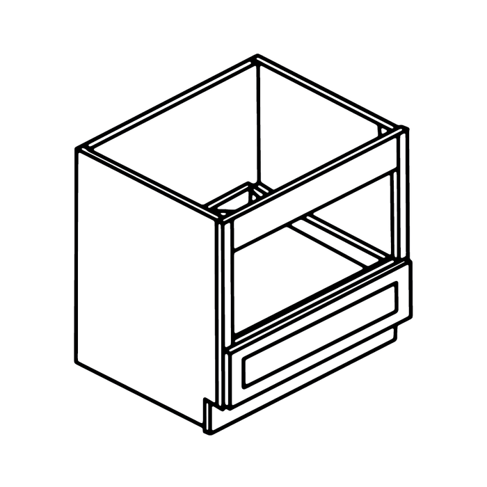 Microwave Base Cabinet (Shaker Candlelight)