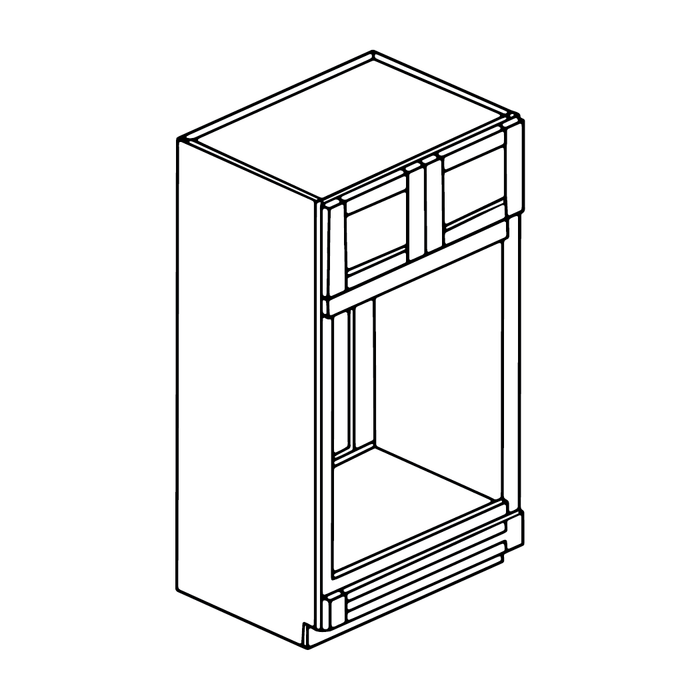 Tall Pantry & Oven Cabinet (Shaker Candlelight)