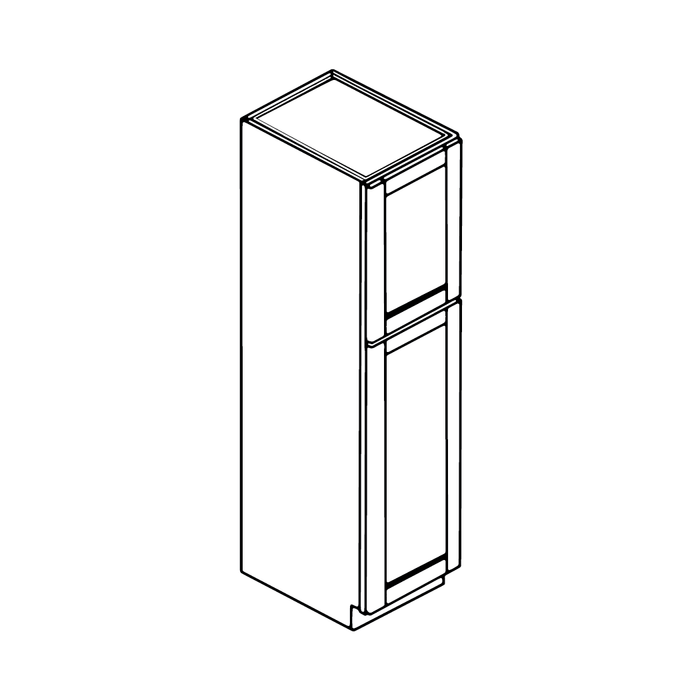 Two Door Tall Pantry Cabinet (Shaker Espresso)