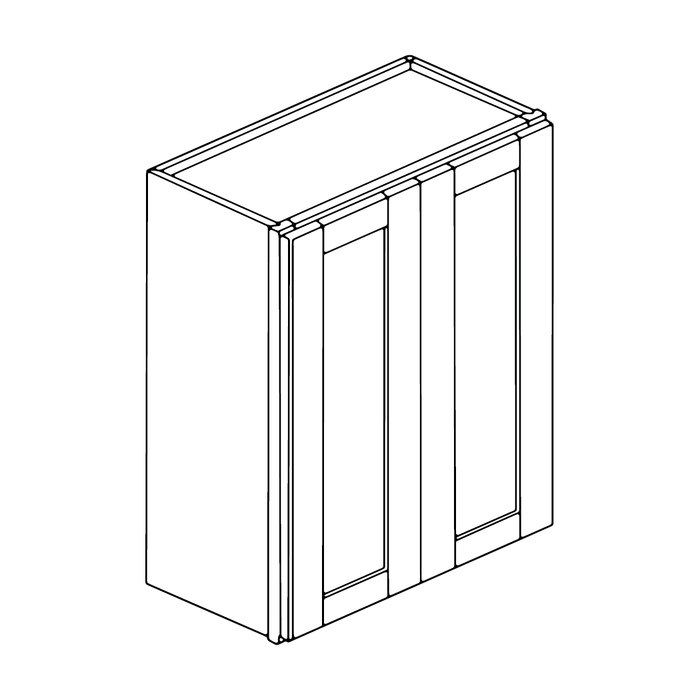 Double Door Wall Cabinet (Shaker Espresso)